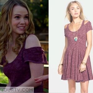 FP Beach Tiny Dancer Cold Shoul­der Skater Dress- Size M